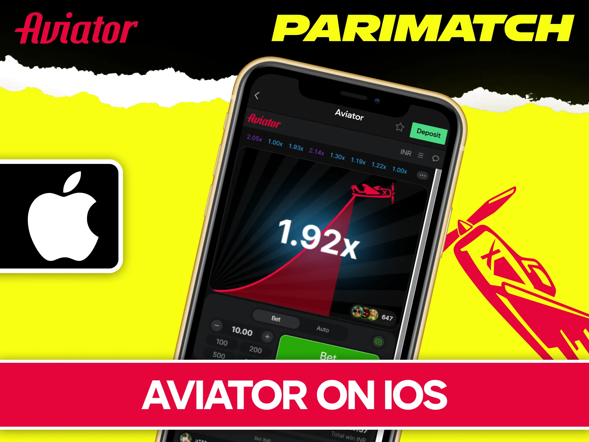 Use the official Parimatch iOS app for stable Aviator gameplay.