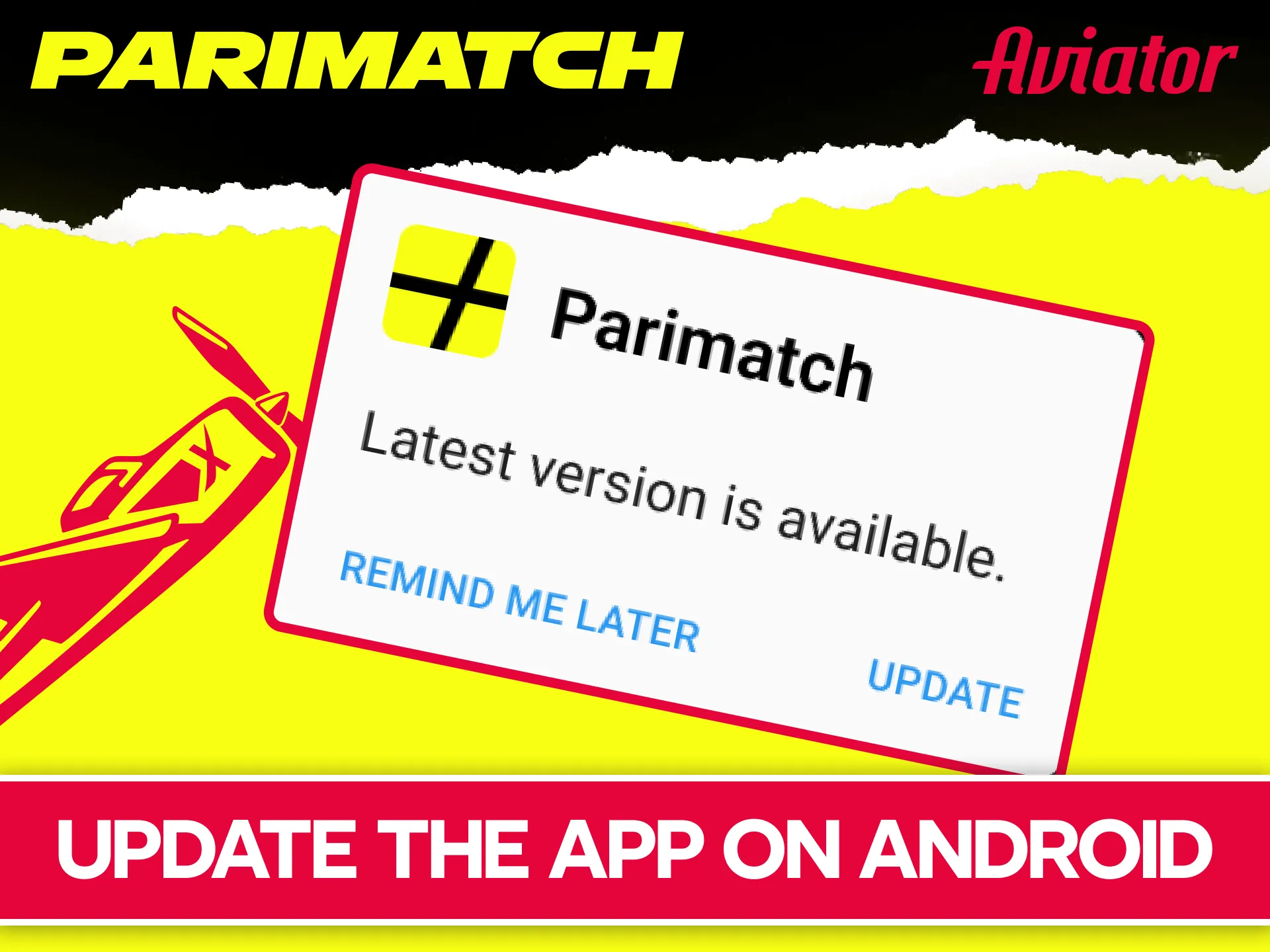Update official Parimatch Android app to play the latest Aviator.