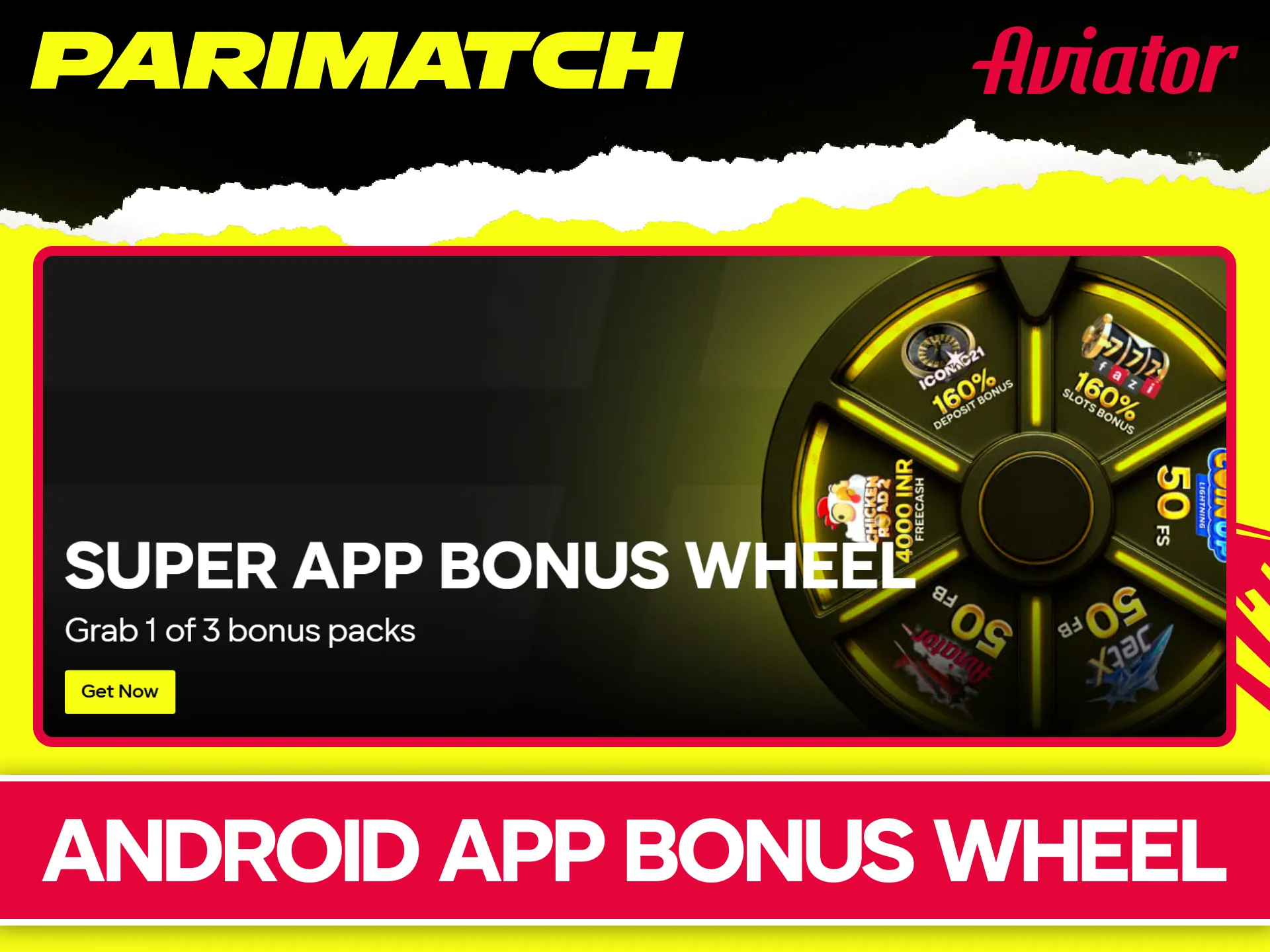 Spin official Parimatch app wheel to win daily Aviator rewards.