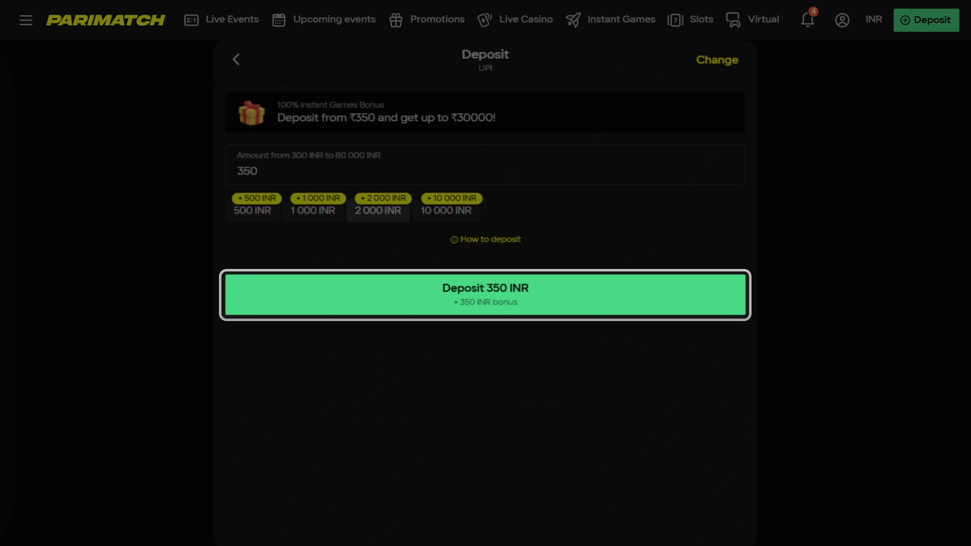 Make official Parimatch deposit to receive your Aviator welcome bonus.