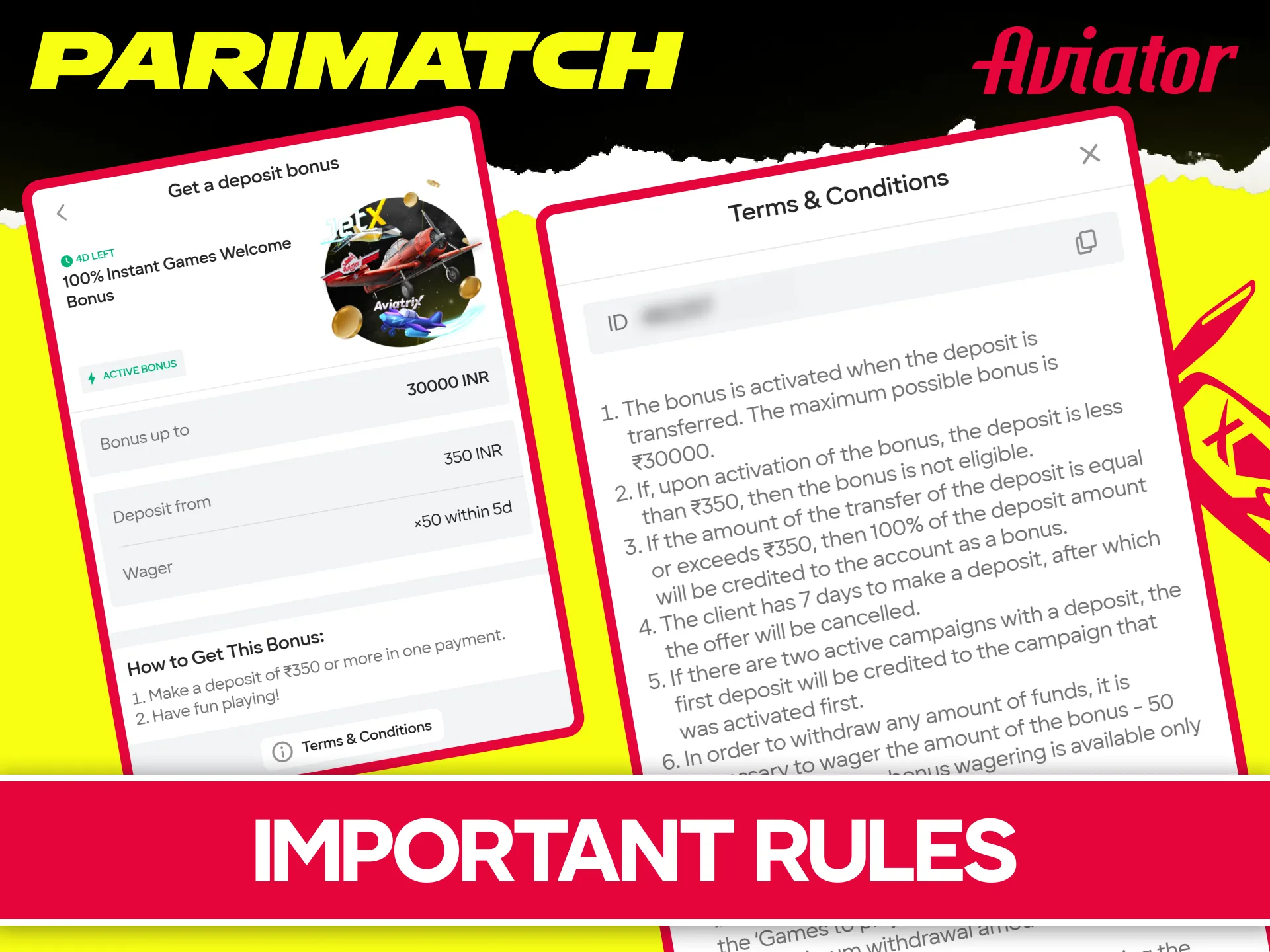 Read official Parimatch Aviator bonus rules and wagering requirements online.