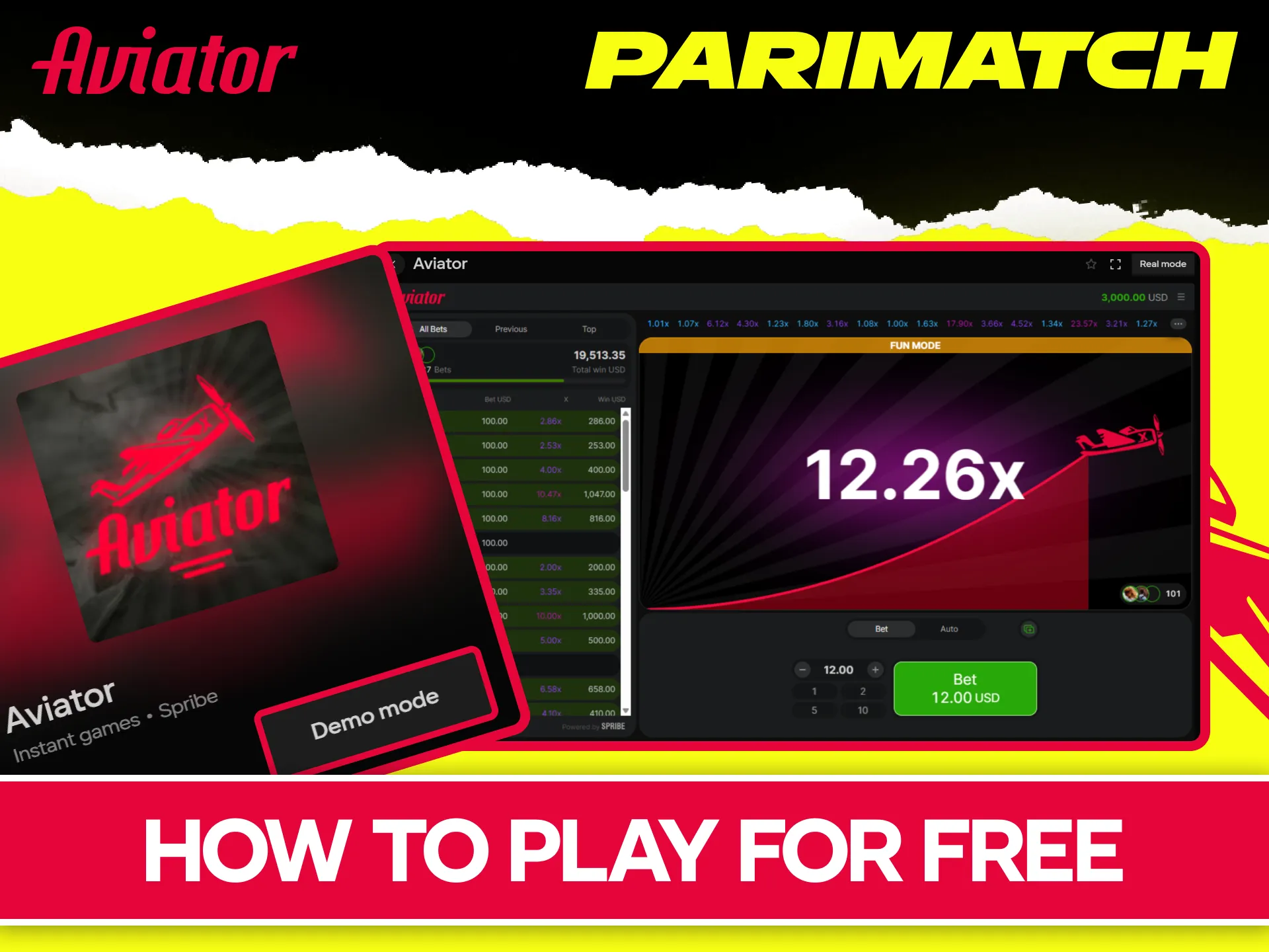 Launch the official Parimatch Aviator demo mode to practice timing.