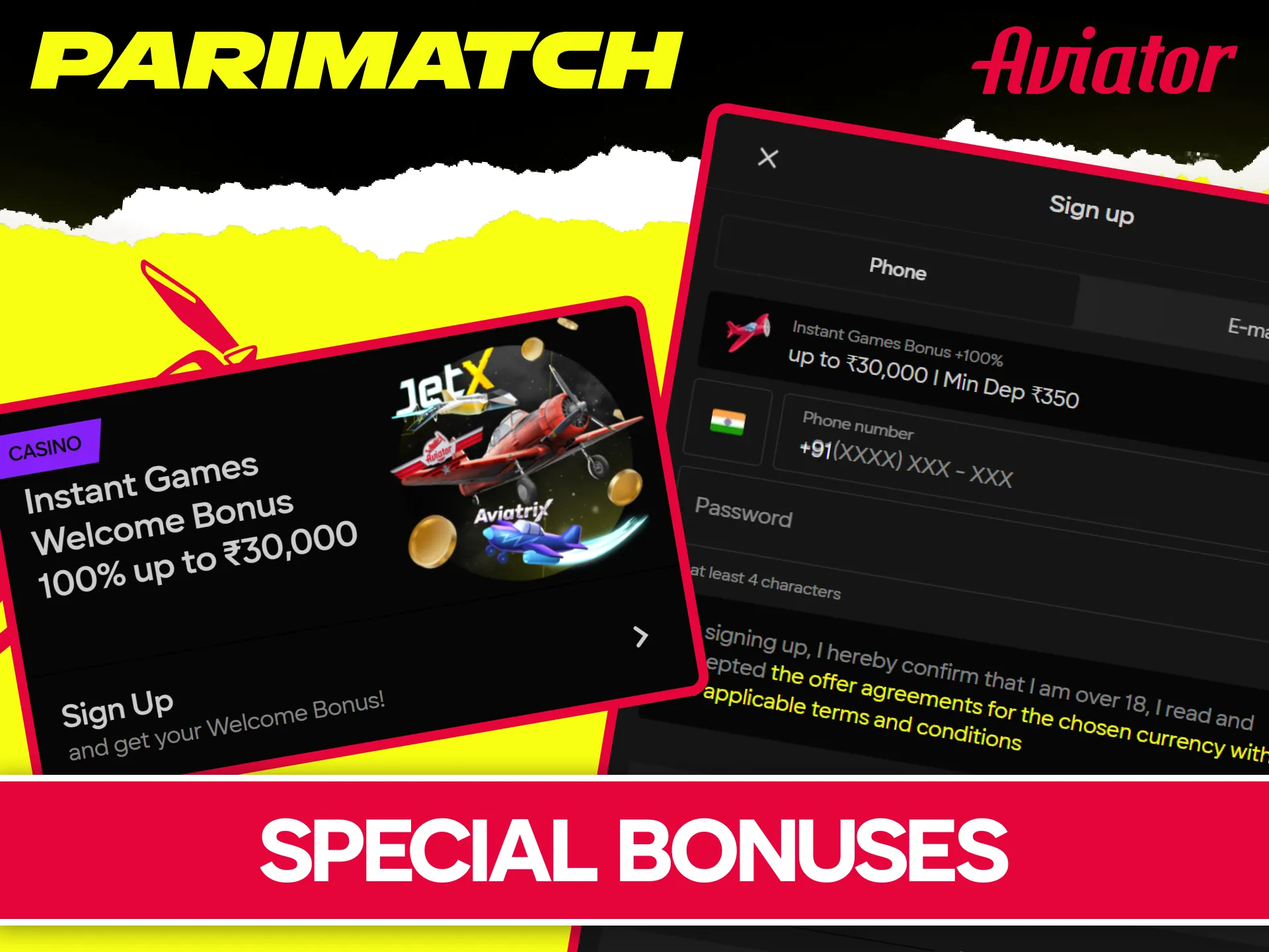 Claim the official welcome bonus for Aviator at Parimatch India.