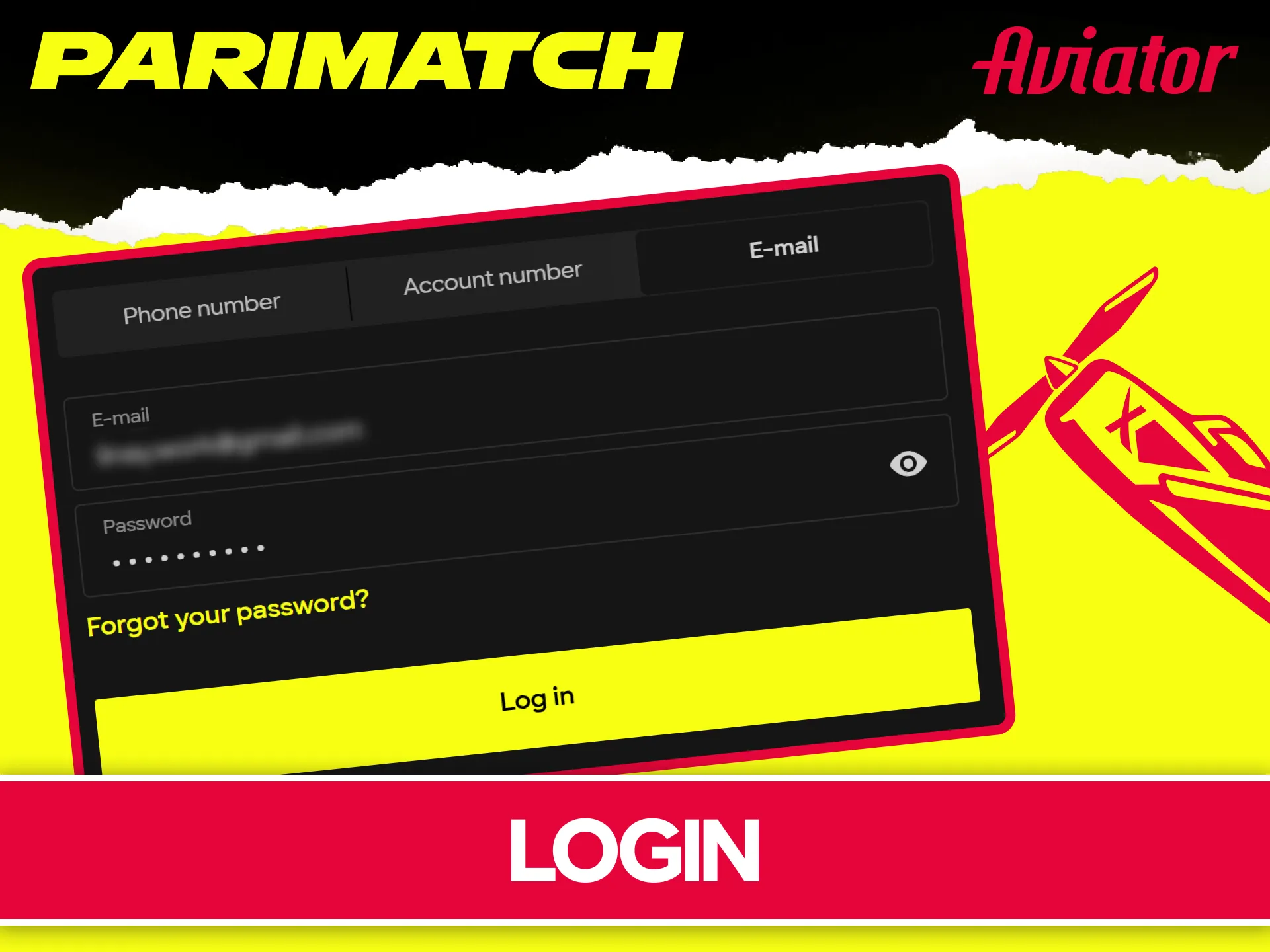 Use the official Parimatch login to access your Aviator profile.
